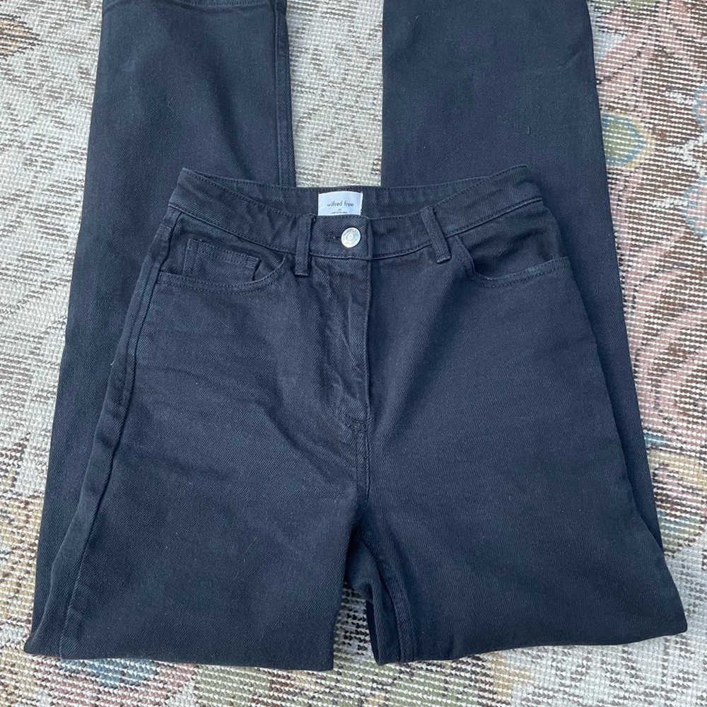 Aritzia Wilfred High Waist Straight Jeans EUC